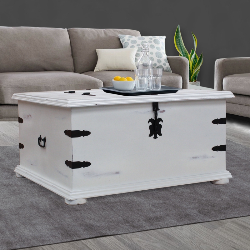Rustic Storage Cocktail Table