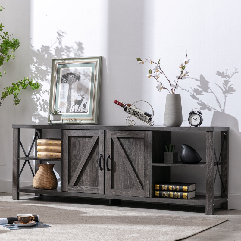 Sleek Corner Desk with Shelves