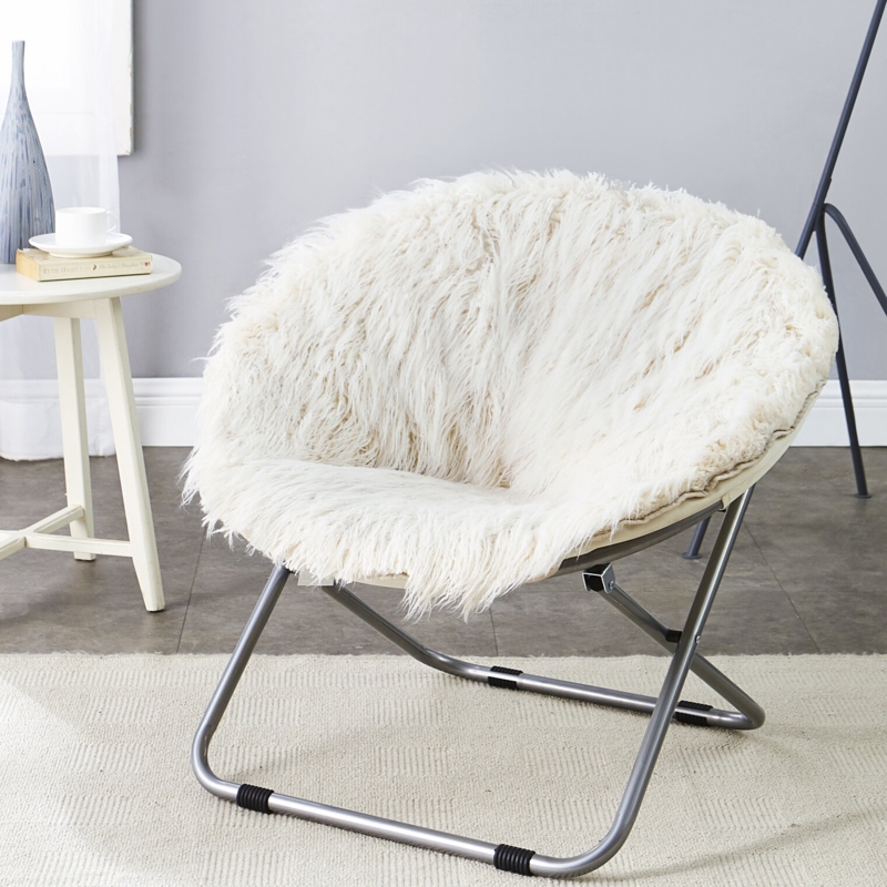 Faux Fur Papasan Chair