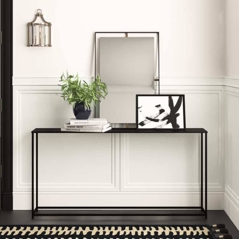 Minimalist Metal Console Table