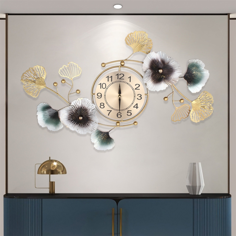 Ginkgo Leaf Wall Clock