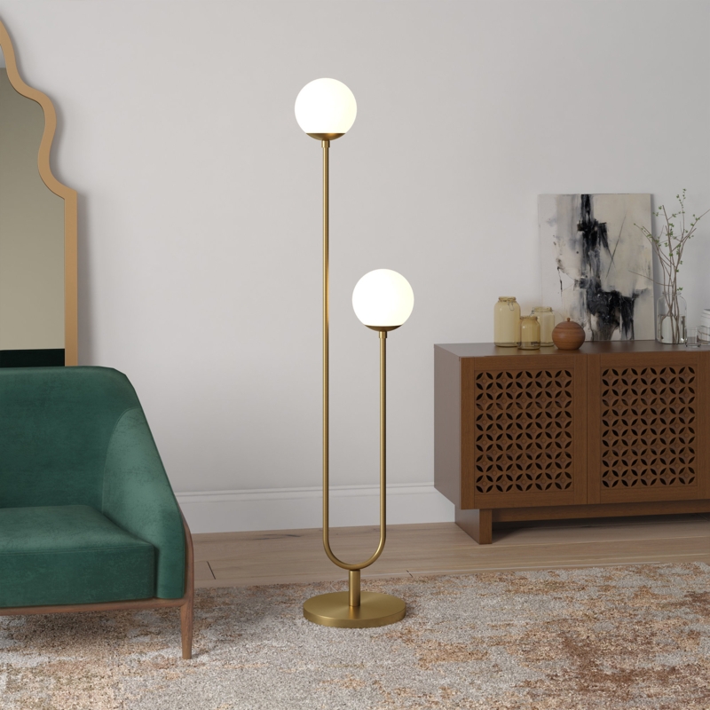 Glass Ball Floor Lamp