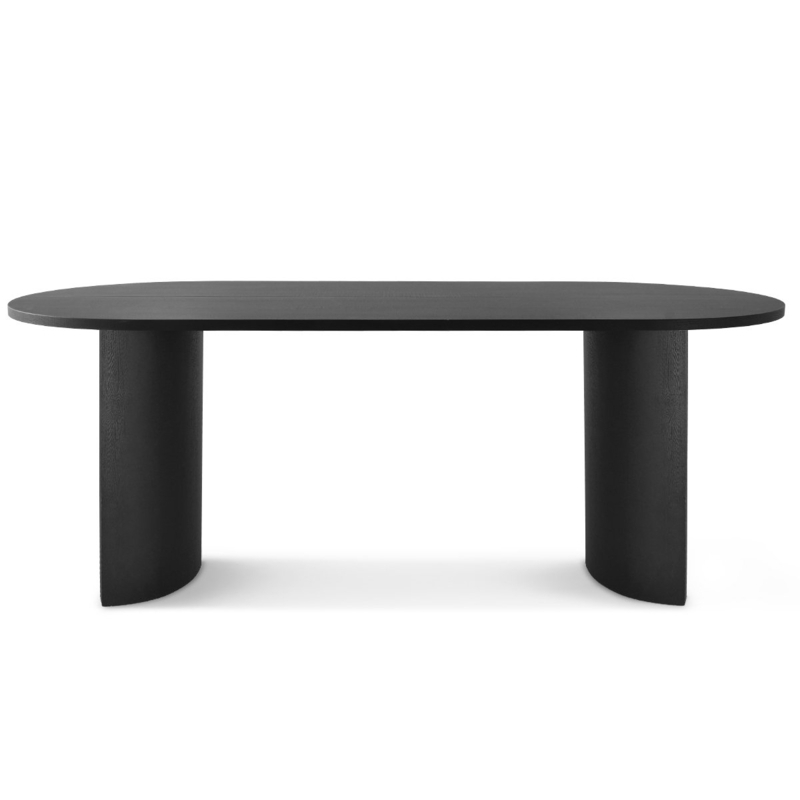 Oval Dining Table with Reversible Legs