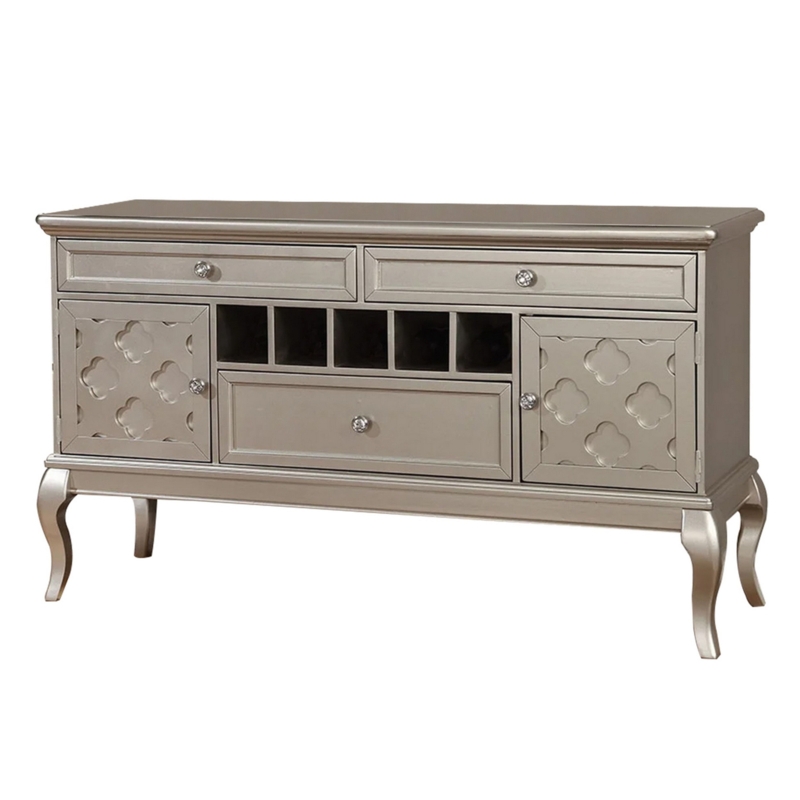 Transitional Server Cabinet with Wine Storage