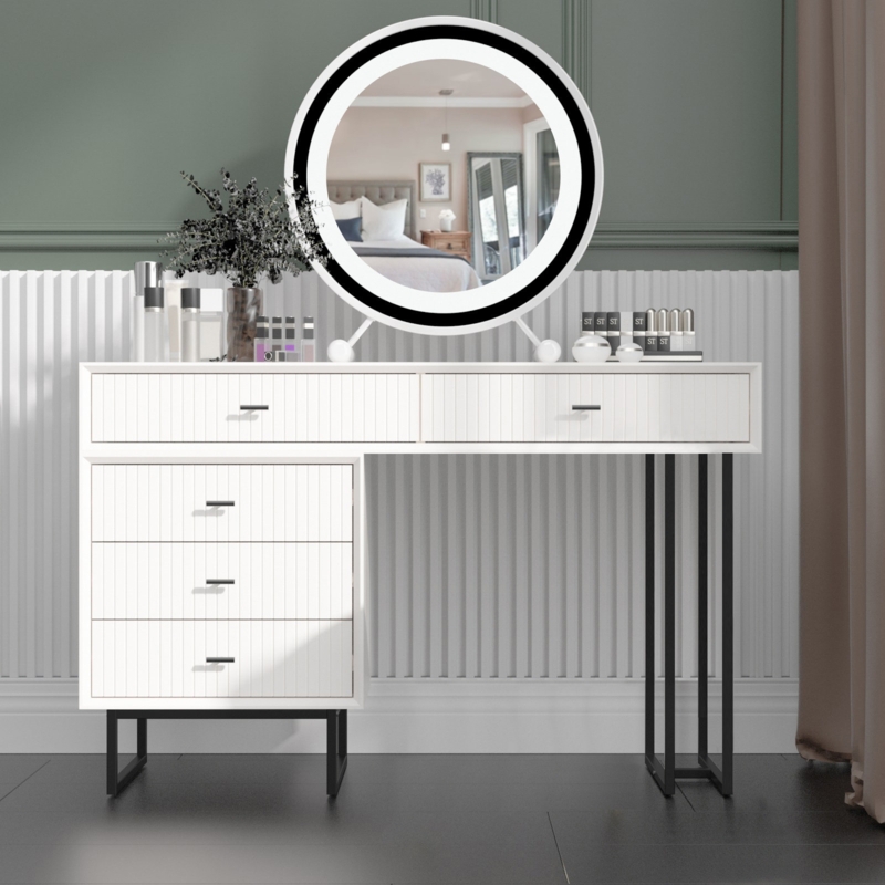 Makeup Vanity Table Set with Storage