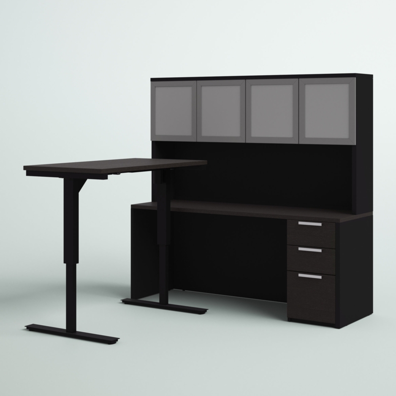 L-Shaped Adjustable Standing Desk