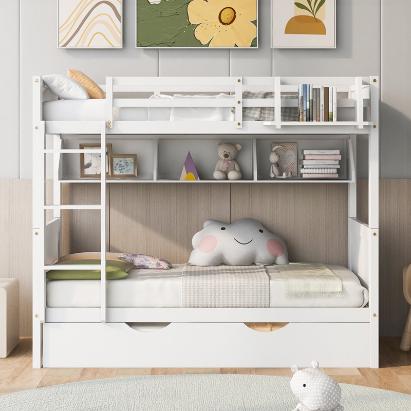 Adjustable Floor Lamp with Shelves