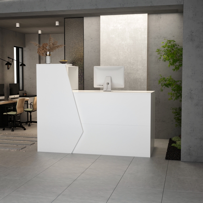 Classic Reception Desk with Ample Storage