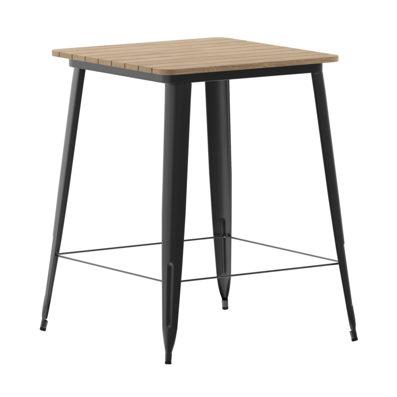 Rustic Bar Height Dining Table for Four