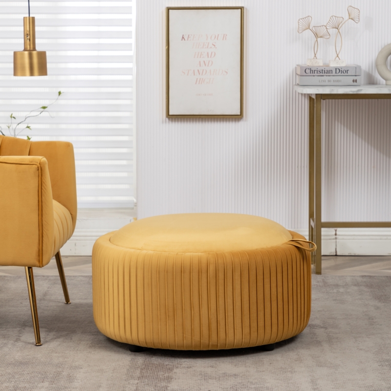 Mid-Century Modern Storage Ottoman