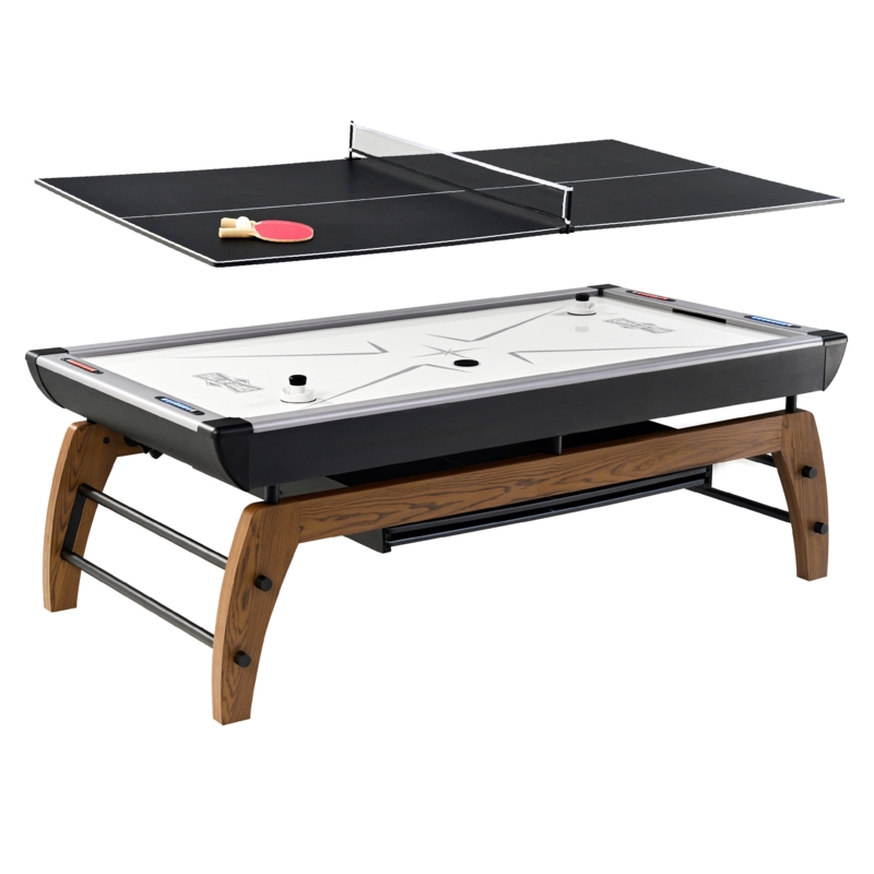 Air-Powered Hockey Table with Table Tennis Conversion Top