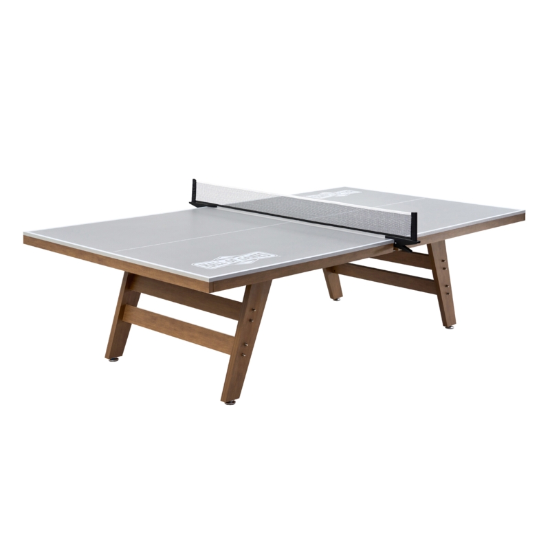 Official Size Wood Table Tennis Table with Clamp-On Net Set