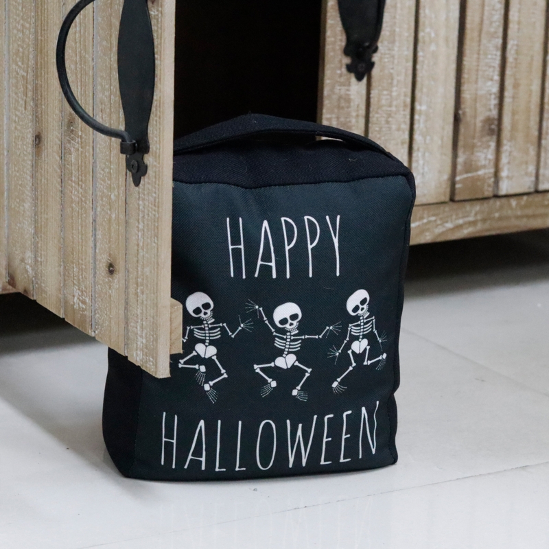 Black Accent Happy Halloween Door Stop
