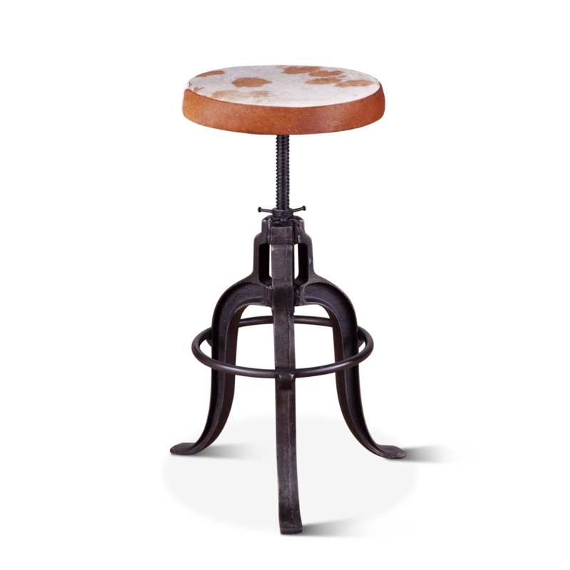 Industrial Adjustable Barstool