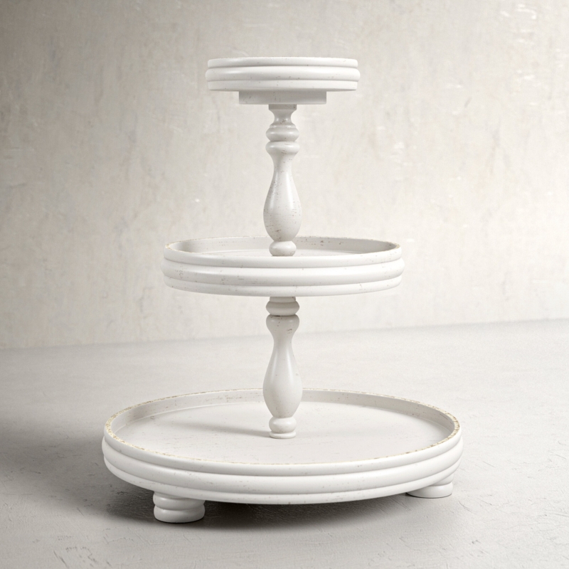 Three Tier Wooden Display Stand