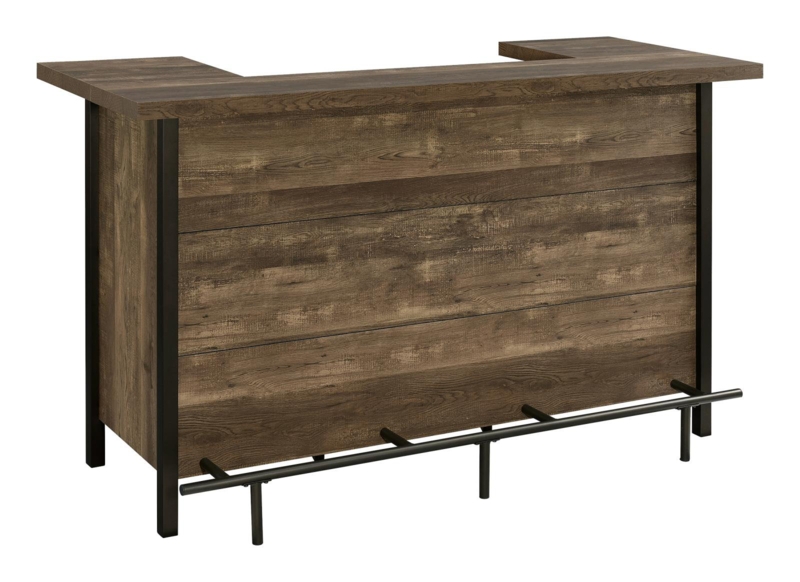 Rustic Farmhouse U-Shaped Home Bar