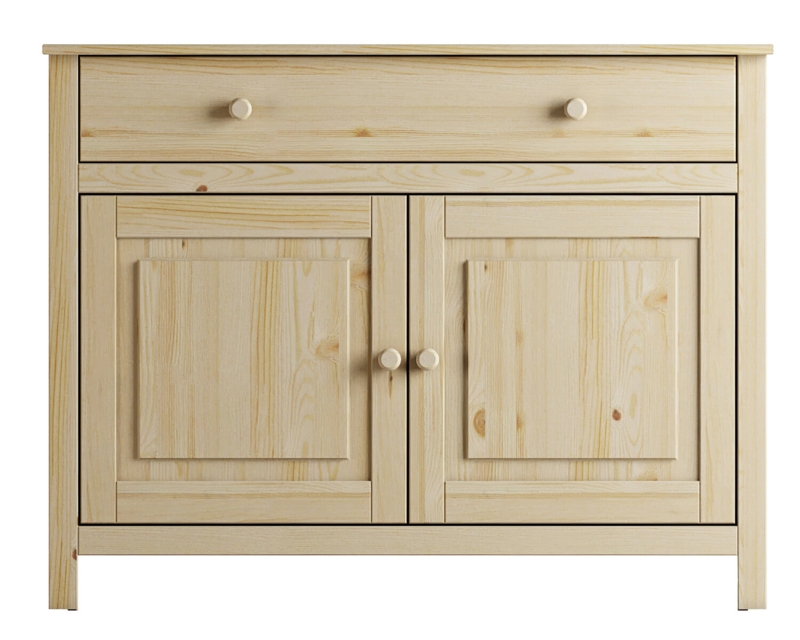 Unfinished Wood Storage Cabinet
