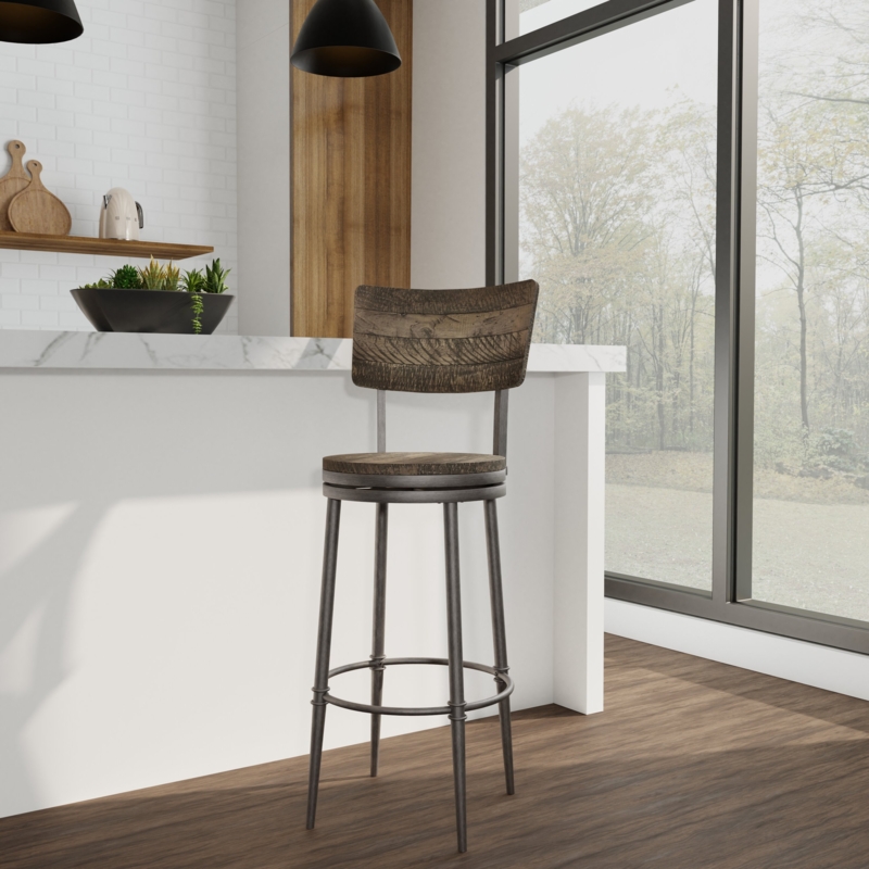 Industrial Swivel Dining Stool