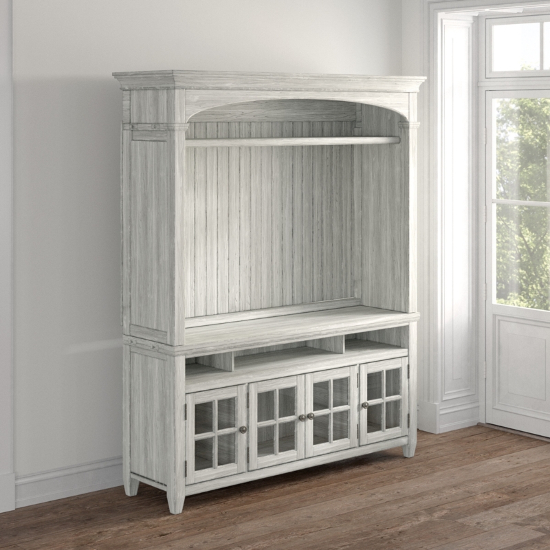 2-Piece Distressed Entertainment Center
