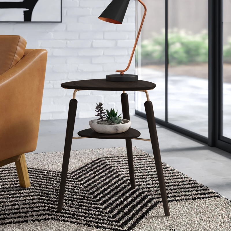 Stylish Side Table with USB Charging Hub