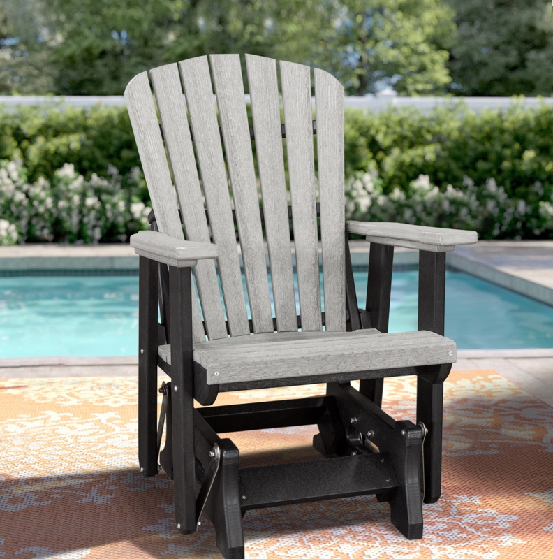 Outdoor Poly Resin Glider Chair