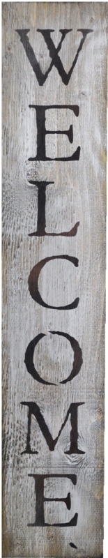 Charming Vertical Pallet Welcome Sign