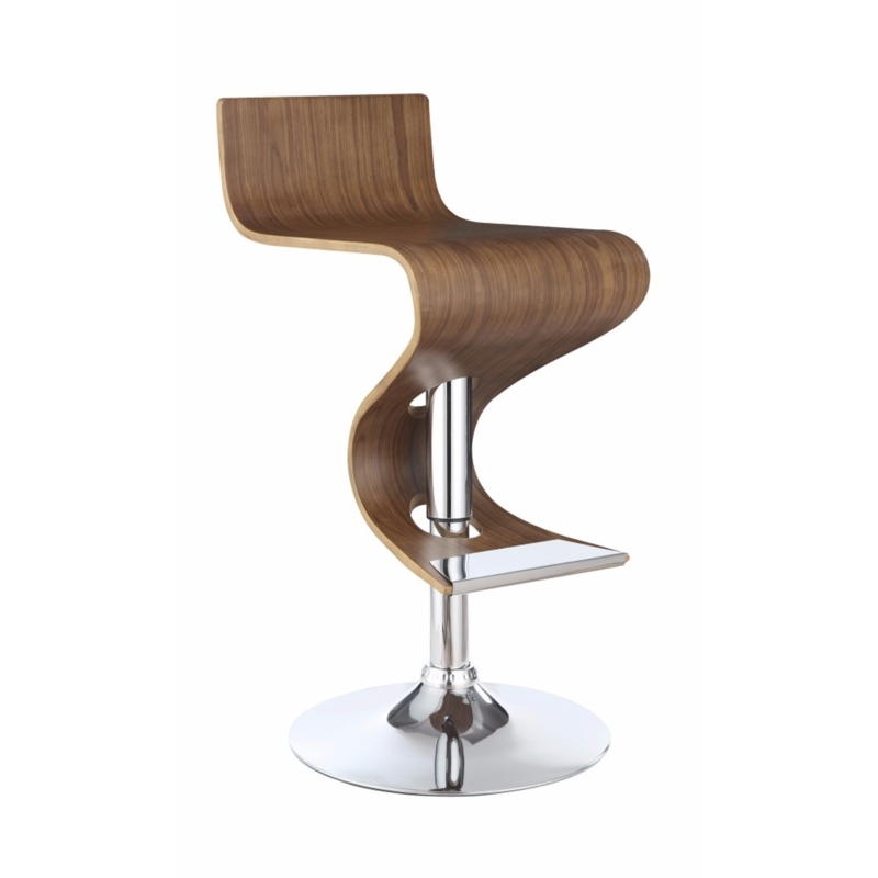Wave-Inspired Adjustable Bar Stool