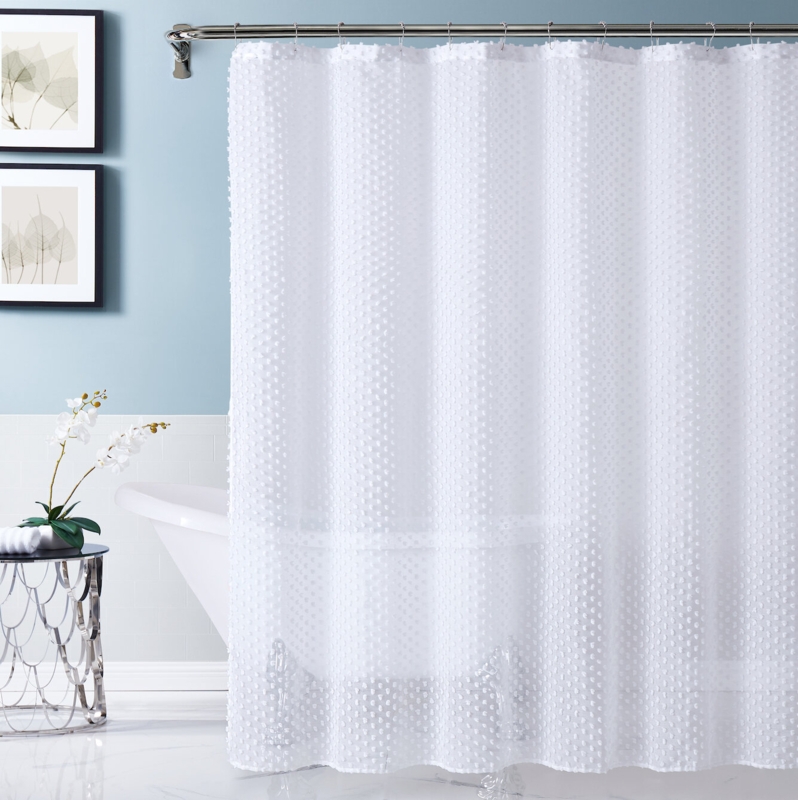 Linen-Look Hysell Shower Curtain