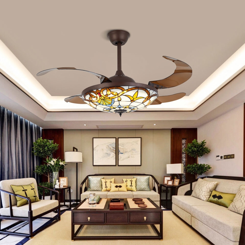 Church-Style Fan and LED Light Combo