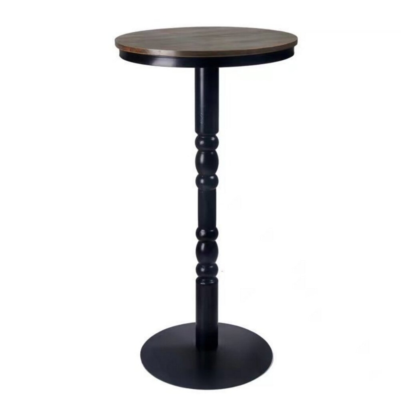 Rustic Industrial Bar-Height Pub Table