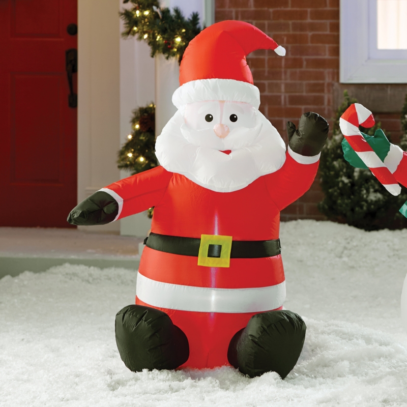 Joyful Inflatable Santa Christmas Chair