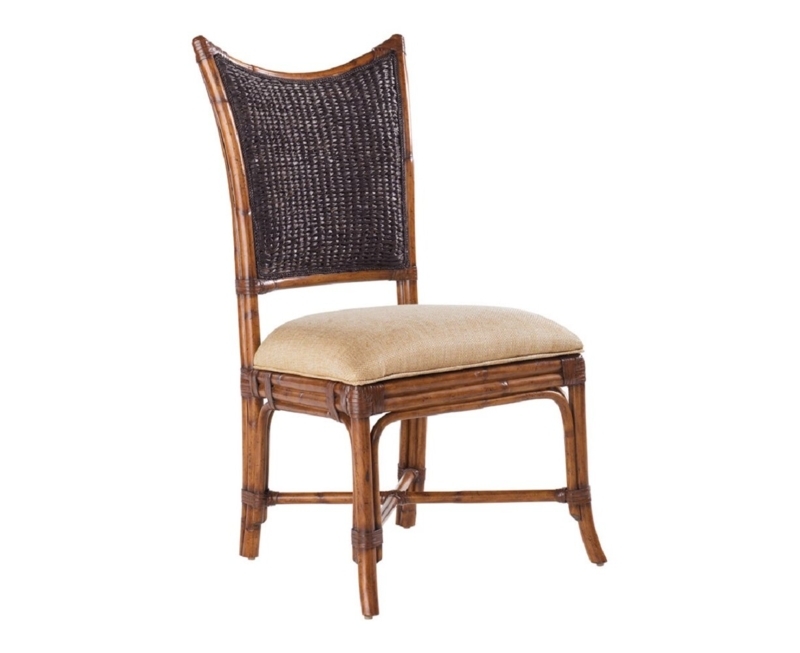 Woven Back Island Dining Chair