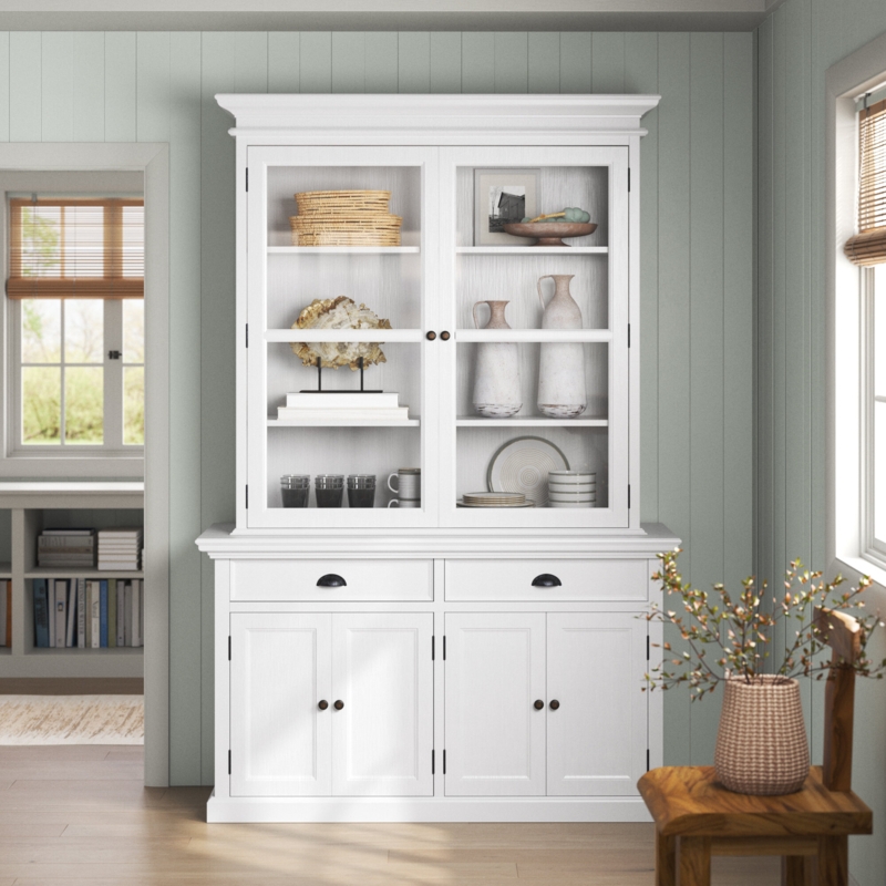 Coastal Farmhouse China Cabinet