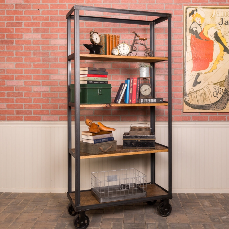 Reclaimed Wood Baker's Rack with Multi-Functional Storage