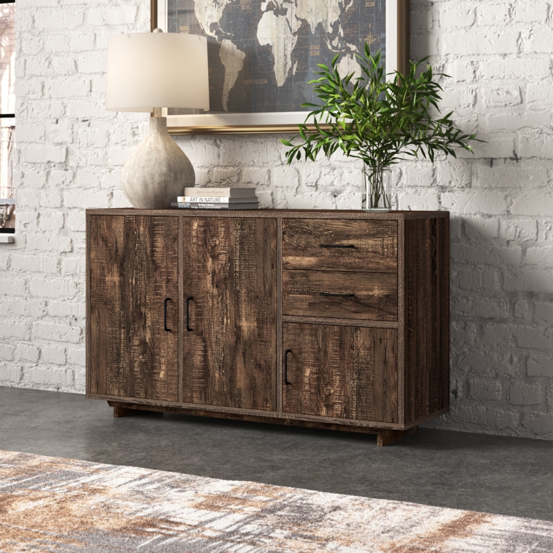 Reclaimed Oak Sideboard with Multiple Storage