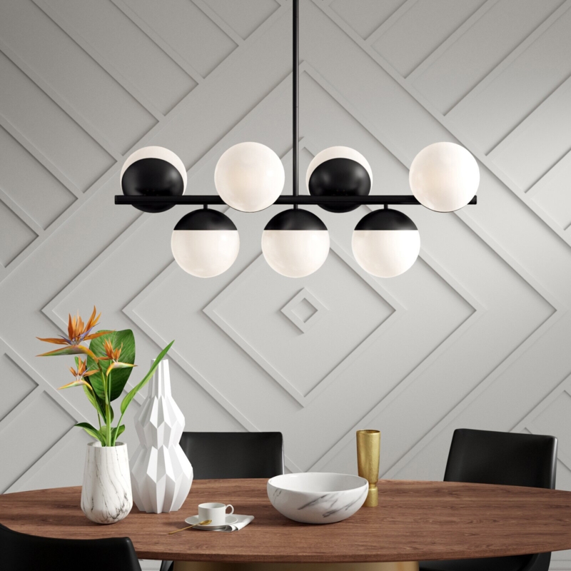 7-Light Mid-Century Modern Chandelier