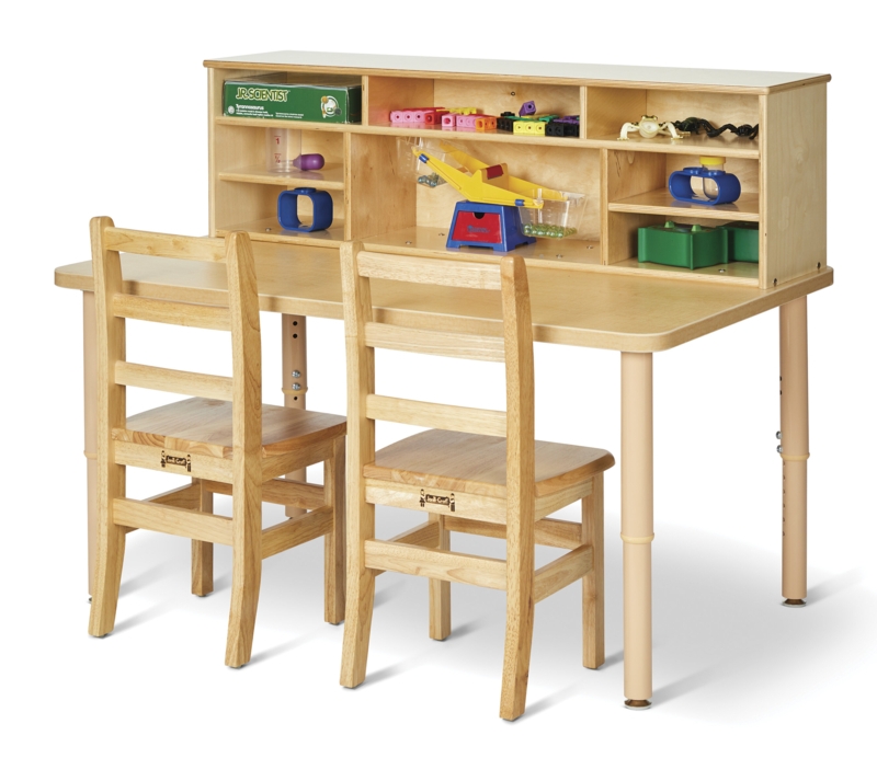 Adjustable Height Table with Storage