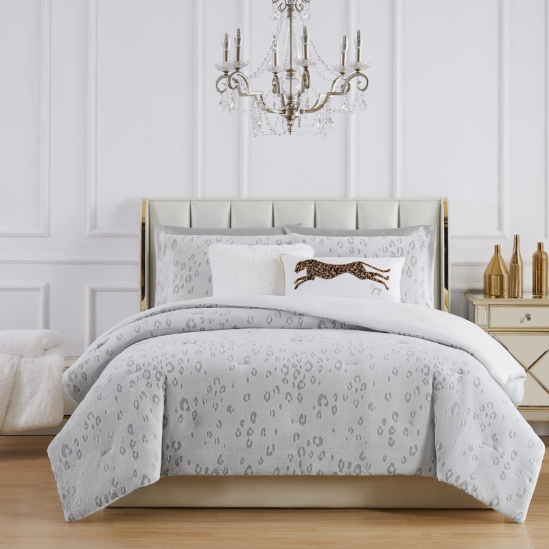Reversible Cheetah Print Comforter Set