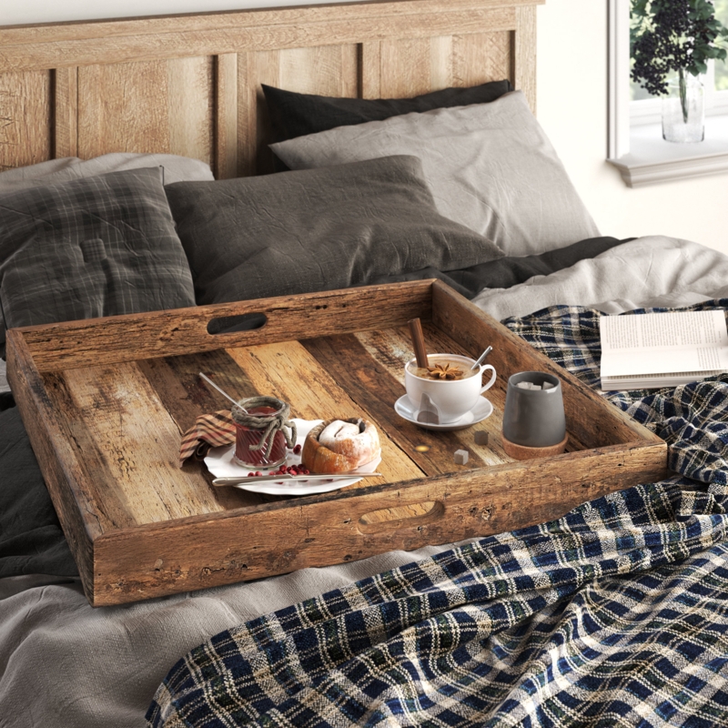 Reclaimed Wood Breakfast Tray