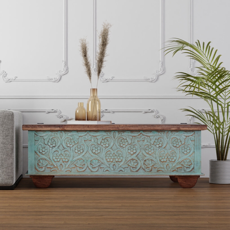 Handcrafted Rustic Chic Trunk