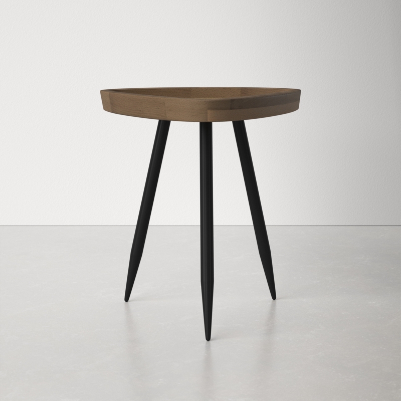Natural Rattan Round Side Table