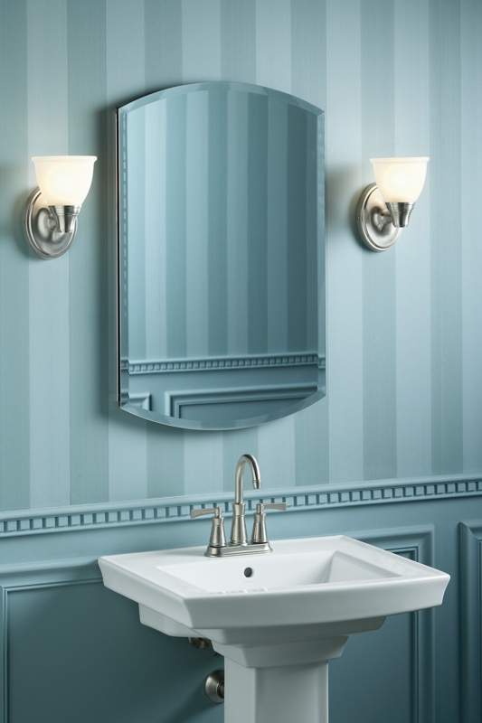 Anodized Aluminum Medicine Cabinet with Mirrors