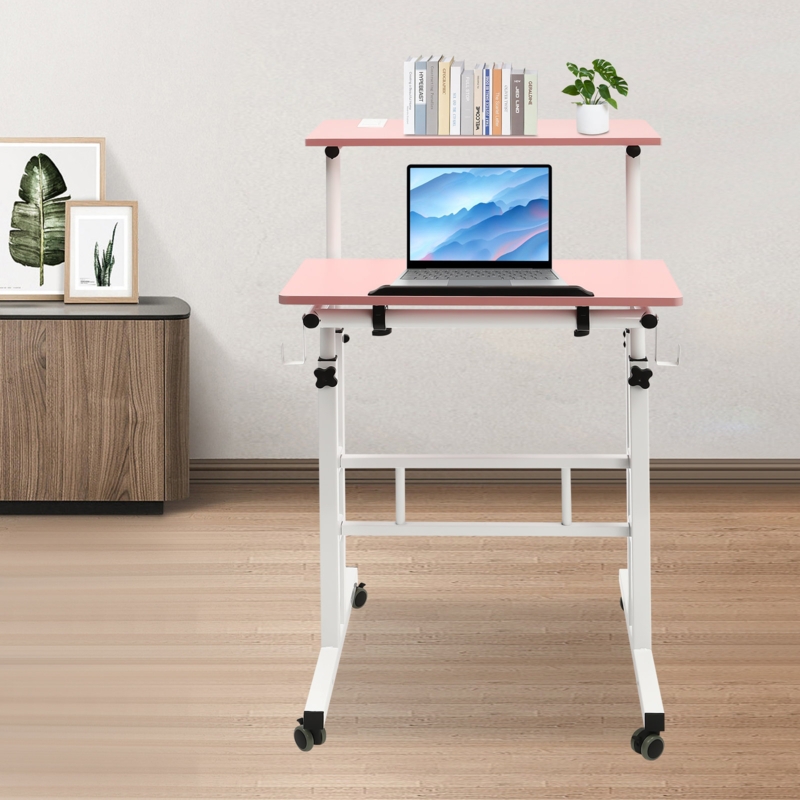 Adjustable Mobile Stand-Up Desk