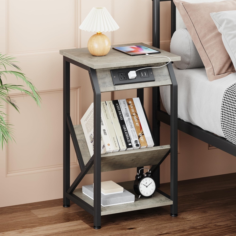 Industrial Swivel Bar Stool with Backrest