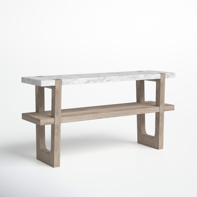 Coastal Modern Marble Console Table
