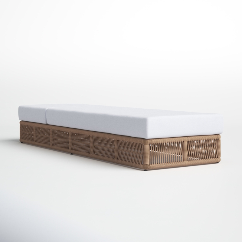 Coastal Rope Woven Daybed with Cushion
