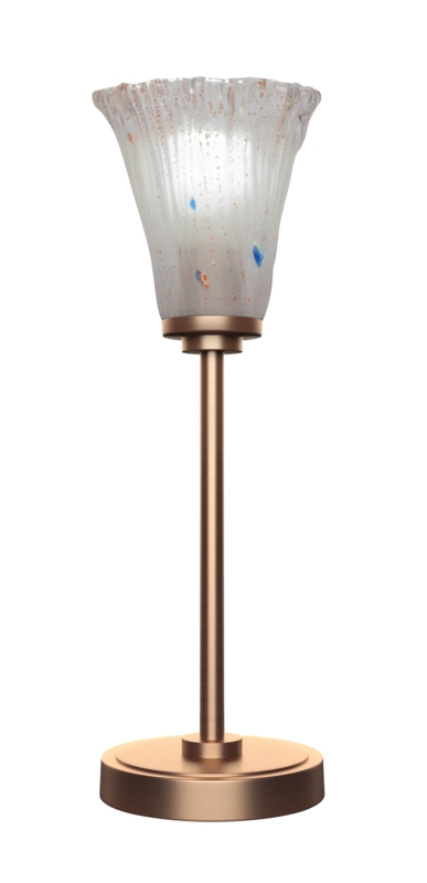 Fluted Frosted Crystal Accent Table Lamp