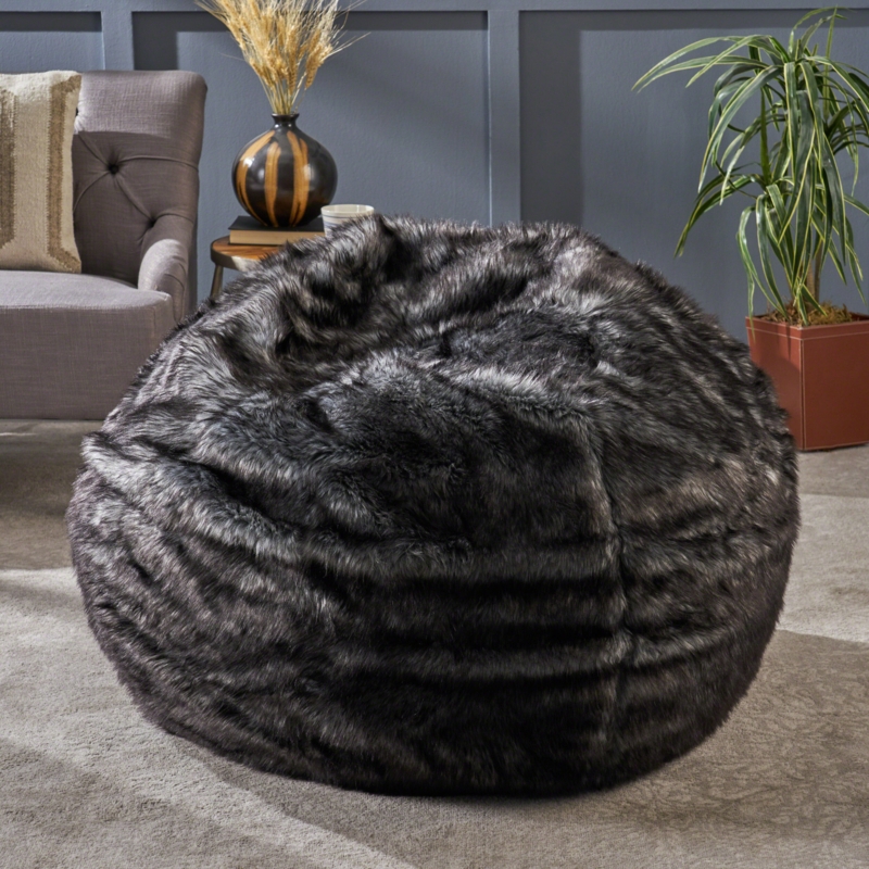 Faux Fur Bean Bag