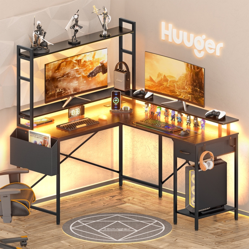 Three-Tier Glass Side Table