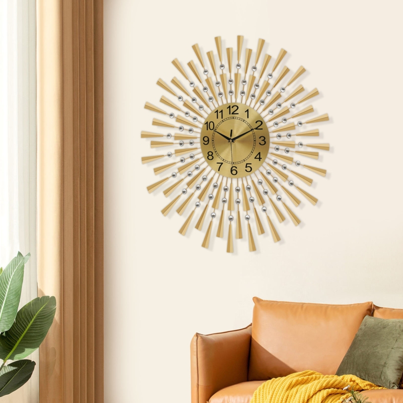 Silent Scanning Wall Clock with Large Numbers